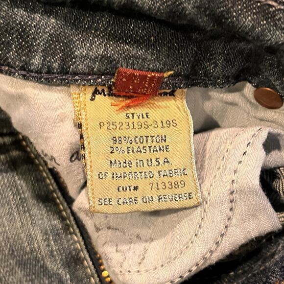 7 FOR ALL MANKIND Woman’s Vtg “Kate” Blue Jeans Size 26 Made In USA - Picture 7 of 15